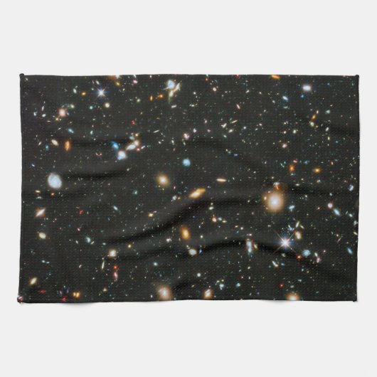 NASA Hubble Ultra Deep Field Galaxies Theedoek (Horizontaal)