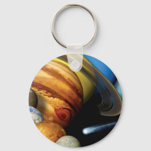 NASA JPL Solar System Planets Montage Space Photos Sleutelhanger