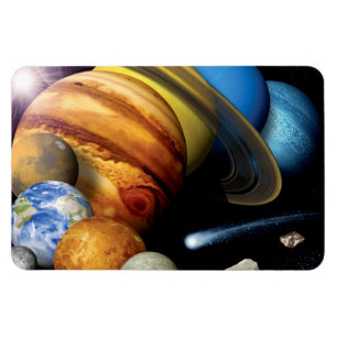 NASA JPL Zonnestelsel Planeten Montage Ruimtefoto' Magneet