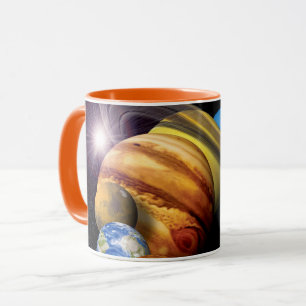 NASA JPL Zonnestelsel Planeten Montage Ruimtefoto' Mok