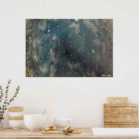 NASA / Juno / Jupiter / Nov. 3, 2019 / Poster (Keuken)