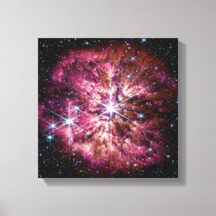 NASA JWST Wolf-Rayet ster WR 124 Canvas Afdruk