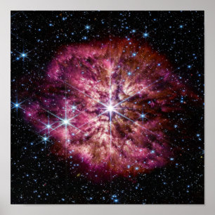 NASA JWST Wolf-Rayet ster WR 124  Poster