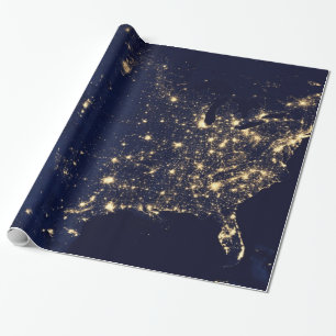 Nasa Lichten vanuit de Ruimte VS Cadeaupapier