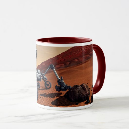 NASA Mars Curiosity Rover Artist Concept Mok (Voorkant rechts)