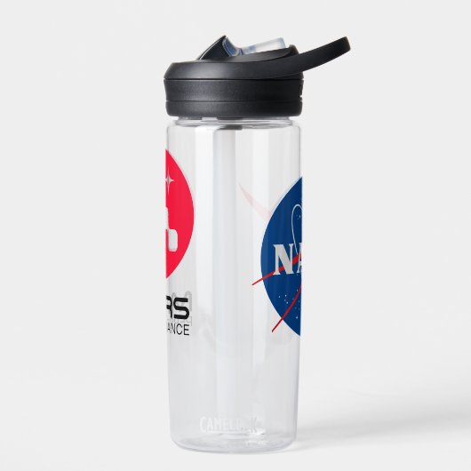 NASA Mars Perseverance Rover Logo Clear 20 oz Waterfles (Links)