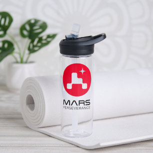 NASA Mars Perseverance Rover Logo Clear 20 oz Waterfles