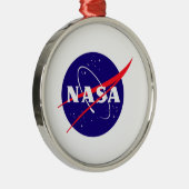 NASA Meatball Logo Metalen Ornament (Rechts)
