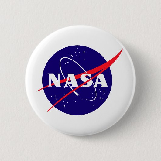 NASA Meatball Logo Ronde Button 5,7 Cm (Voorkant)