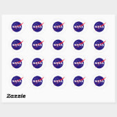 NASA Meatball Logo Ronde Sticker (Vel)