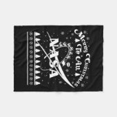 Nasa Merry Christmas To All Ugly Sweater Logo With Fleece Deken (Voorkant (Horizontaal))