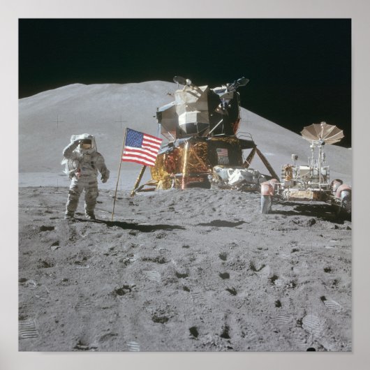 Nasa Moon Landing Apollo 15 Lunar Module 1971 Poster (Voorkant)