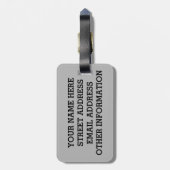 NASA New Horizons Craft in Space Bagagelabel (Achterkant verticaal)