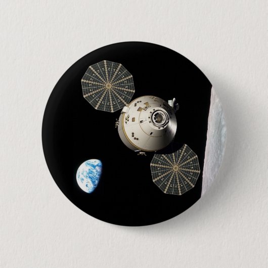 NASA Orion in Lunar Orbit Ronde Button 5,7 Cm (Voorkant)