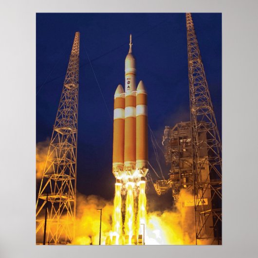 NASA Orion-ruimtevaartuig raketlancering Poster (Voorkant)