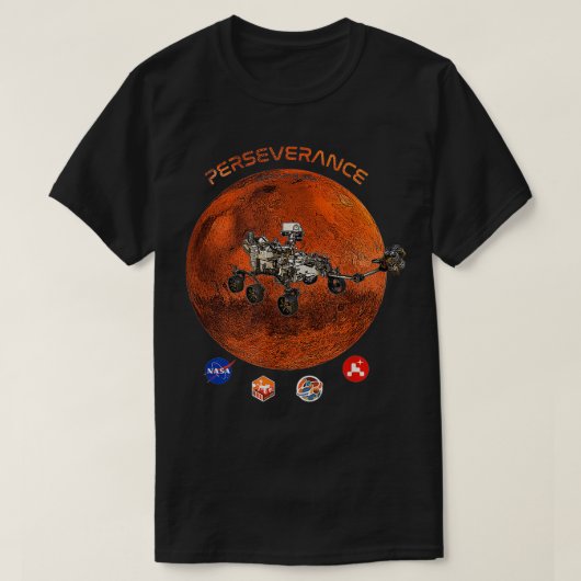 NASA persistentie Rover Mars 2020 T-shirt (Design voorkant)
