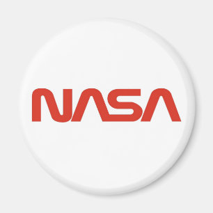 NASA Red Worm Logo Magneet