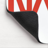 NASA Red Worm Logo Muismat (Hoek)