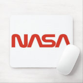 NASA Red Worm Logo Muismat (Met muis)