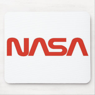 NASA Red Worm Logo Muismat