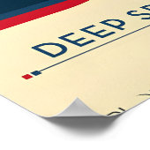 NASA Retro Style Travel Poster - Deep Space Atomic (Coin)