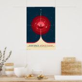 NASA Retro Style Travel Poster - Deep Space Atomic (Cuisine)