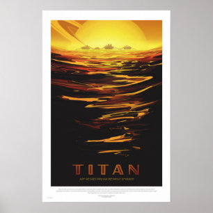 NASA - Retro Titan Tour affiche Voyage