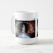 NASA schreef over Space Shuttle Columbia Koffiemok (Voorkant links)
