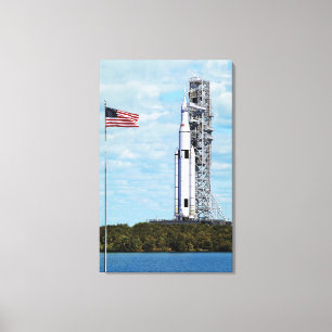 NASA SLS Space Launch System Rocket Launchpad Canvas Afdruk