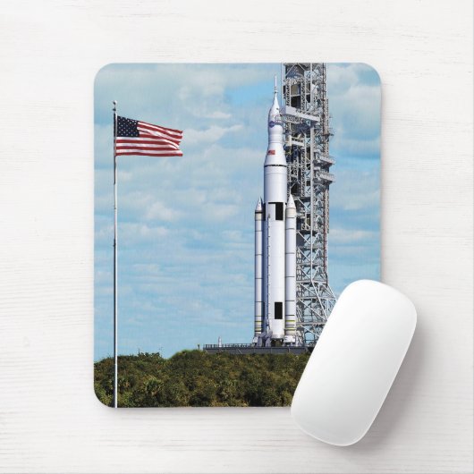 NASA SLS Space Launch System Rocket Launchpad Muismat (Met muis)