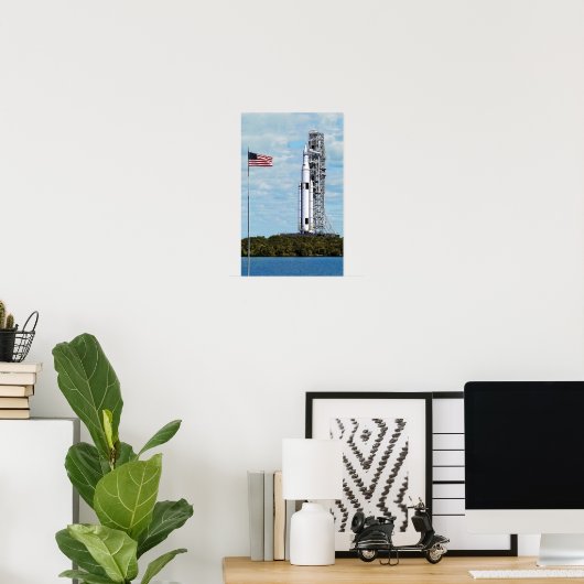 NASA SLS Space Launch System Rocket Launchpad Poster (Thuiskantoor)