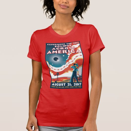 NASA Solar Eclipse America Tshirt (Voorkant)