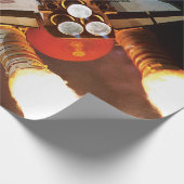 NASA Space Shuttle Atlantis Start STS-45 Cadeaupapier (Hoek)