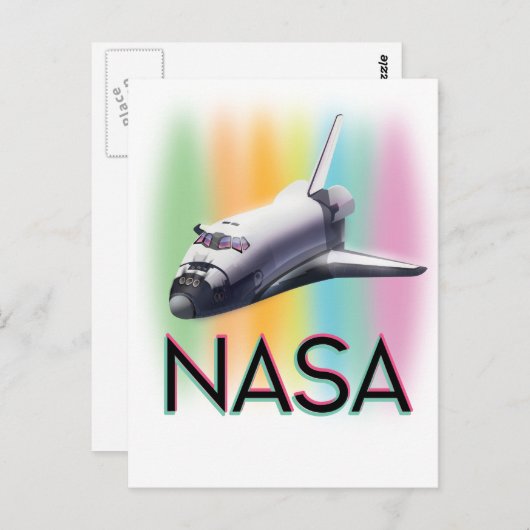 NASA Space Shuttle Briefkaart (Voorkant / Achterkant)