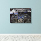 NASA Space Shuttle Cockpit Earth Orbit Window Uitz Canvas Afdruk (Insitu (Houten vloer))