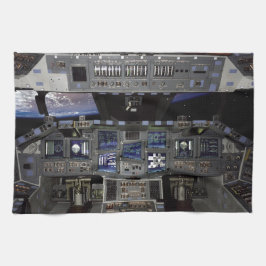 NASA Space Shuttle Cockpit Earth Orbit Window Uitz Theedoek