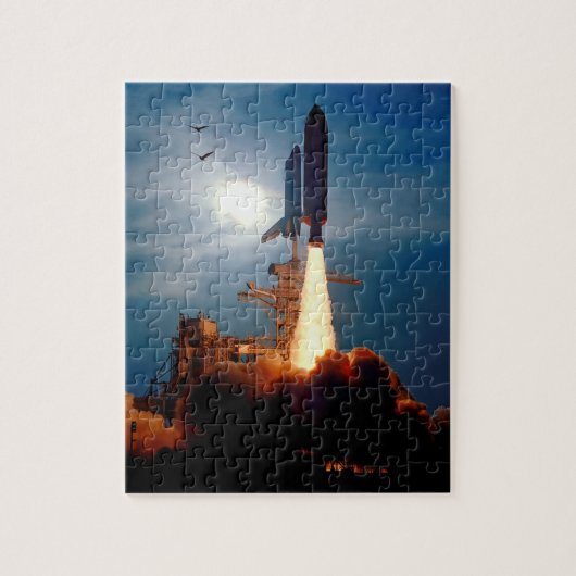 NASA Space Shuttle Discovery lancering STS-64 Legpuzzel (Verticaal)