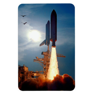 NASA Space Shuttle Discovery lancering STS-64 Magneet