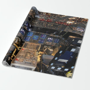 NASA Space Shuttle Endeavor Flight Deck Cockpit Cadeaupapier