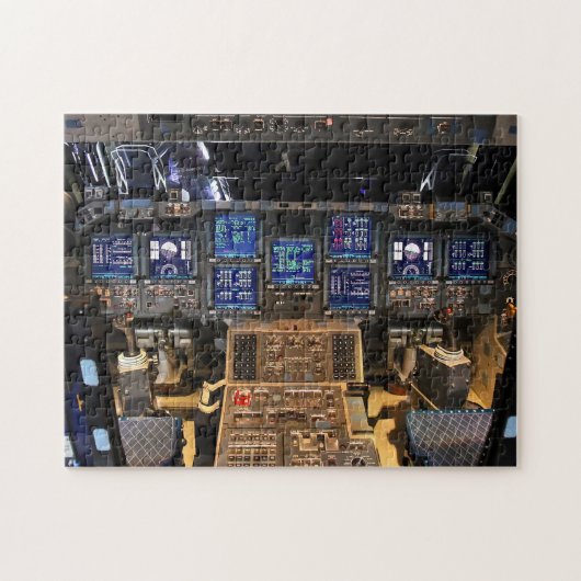 NASA Space Shuttle Endeavor Flight Deck Cockpit Legpuzzel (Horizontaal)