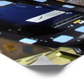 NASA Space Shuttle Endeavor Flight Deck Cockpit Poster (Hoek)