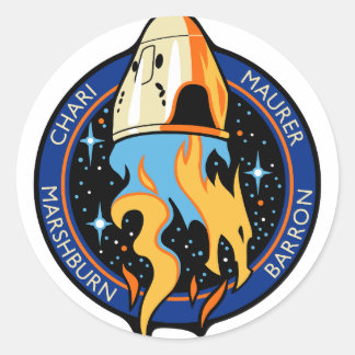 NASA SpaceX Crew 3 Logo Ronde Sticker