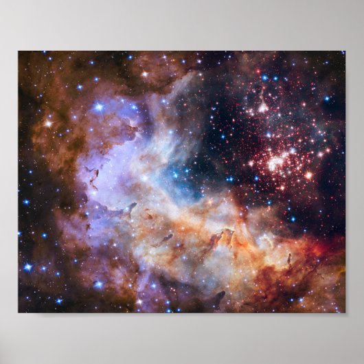 NASA Star Cluster Celestial Art Print (Voorkant)