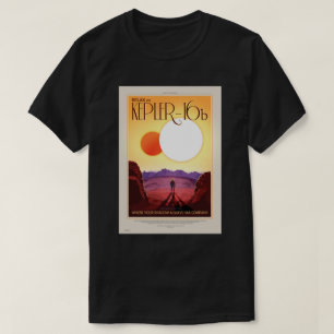 NASA Toekomstige Reisposter - Ontspan op Kepler 16 T-shirt