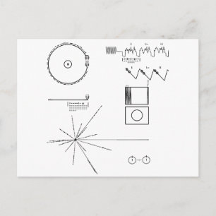 NASA Voyager Golden Record Briefkaart