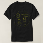 NASA Voyager Golden Record , Wetenschap T-shirt (Design voorkant)