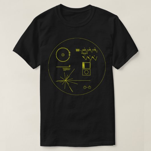 NASA Voyager Golden Record , Wetenschap T-shirt (Design voorkant)