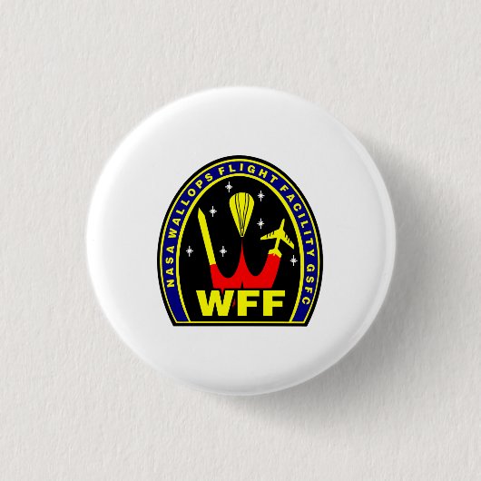 Nasa Wallops Flight Facility Insignia Ronde Button 3,2 Cm (Voorkant)