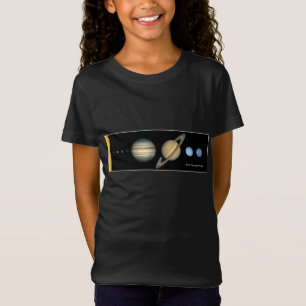 NASA - Zonnesysteemplanet - Groottesortering - Gir T-shirt