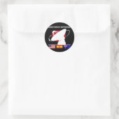 NASA's Deep Space Network Ronde Sticker (Tas)